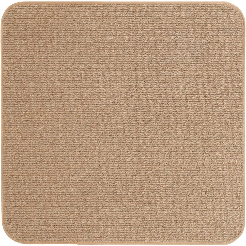 

House, Home и More Противоскользящий ковер Внутренняя площадка Коврик Напольный коврик — галька-бежевый — 3 фута x 3 фута — нескользящая резиновая подложка, Sta