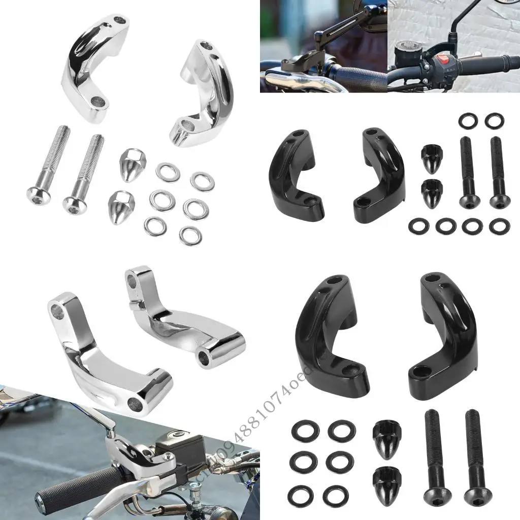 

Adjustable Aluminum Mirror Support Extension Adapter Bracket For Bikes Motorcycle Offering Improved Visibility And
