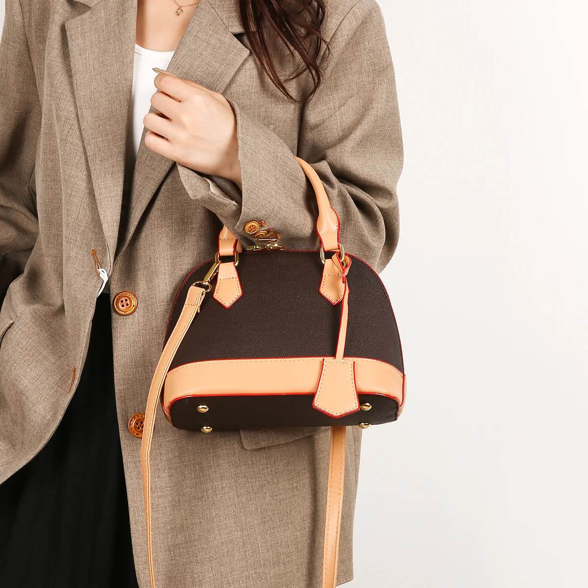 

New Vintage Embossed Shoulder Bag for Women Large Capacity Tote Bag with Top Handle, Minimalist Crossbody Purse for Daily Use