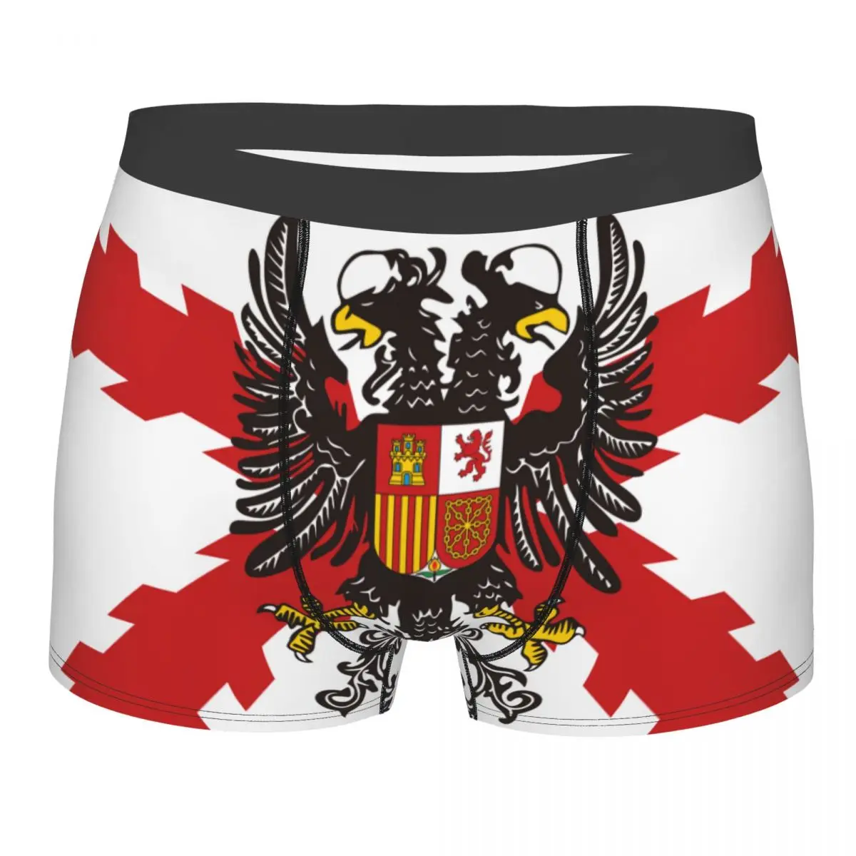 Spanish Legion Boxer Shorts Men 3D Print Male Soft Spain Burgundy Cross Underwear Panties Briefs