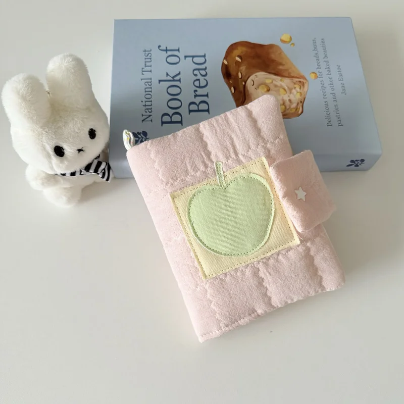 A5a6 Kawaii القطن مذكرات اليدوية Ins نمط الكورية الأخضر التفاح القطن قرصة غلاف الكتاب مذكرات غلاف الكتاب هدية لصديق