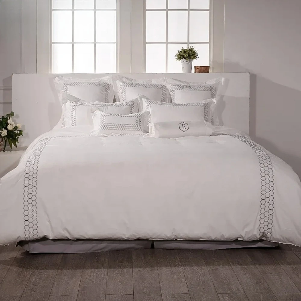 New Product Factory Supply Twin Size 4Pcs Bed Linen, Hotel Design Bed Linen Bedding Set
