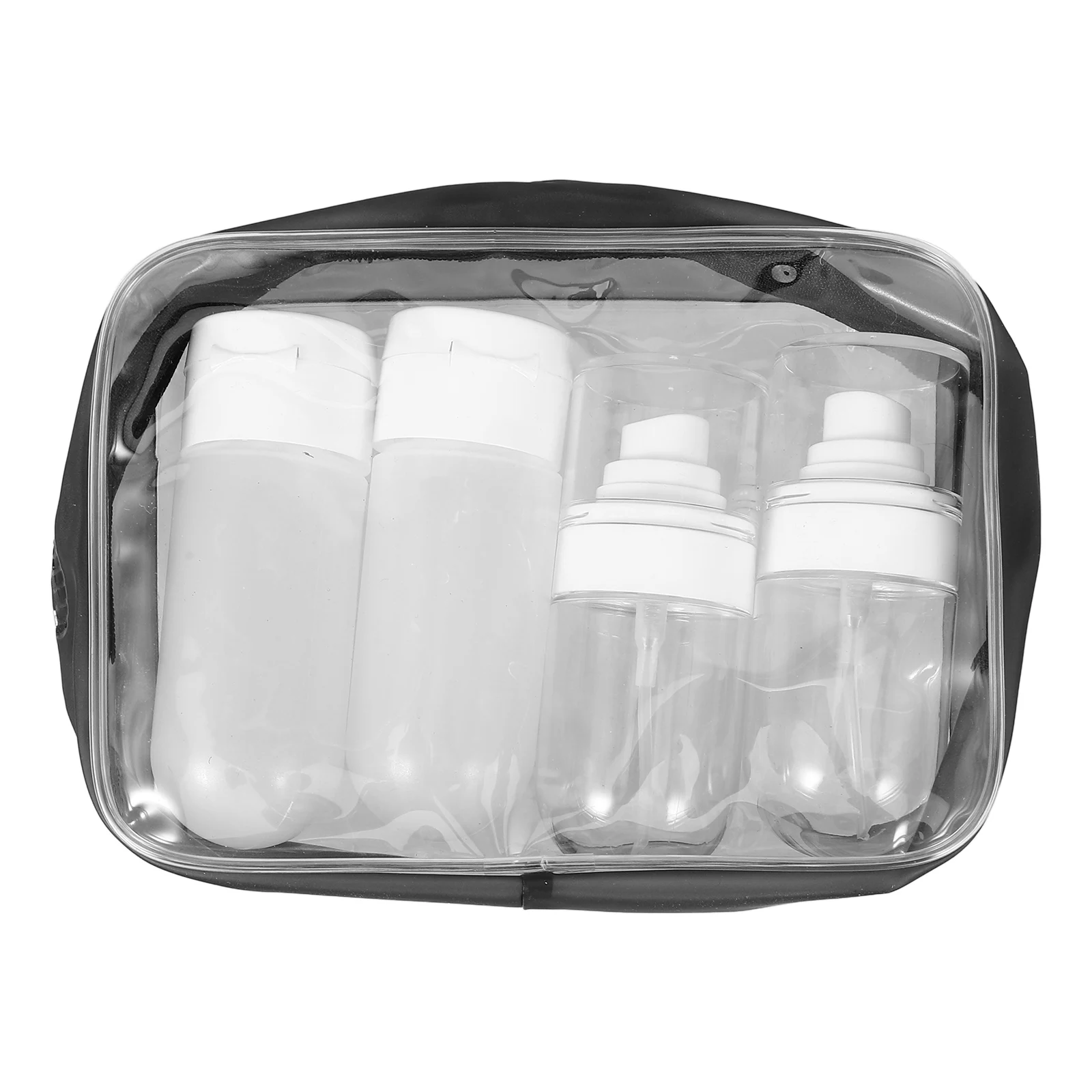 

4pcs Inverted Squeeze Bottles Travel Toiletry Containers Refillable Shampoo Lotion Dispenser Portable Empty Pe Tubes For Makeup