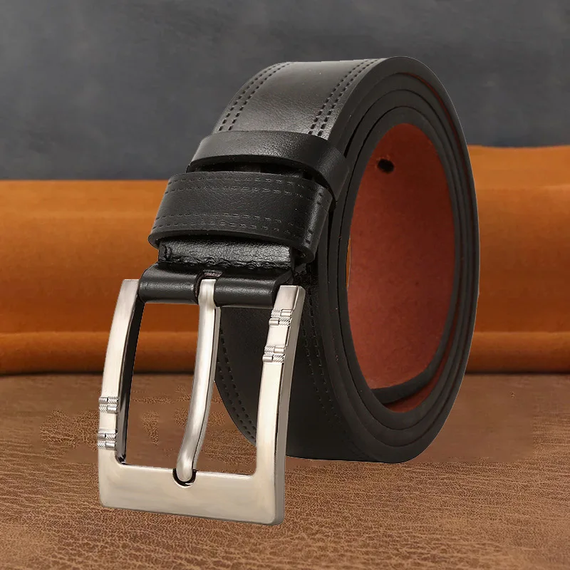 4cm Genuine Leather Buckle Belt New High-Quality Designer For Men And Women's Business Travel Classic Black Camel Coffee Belt