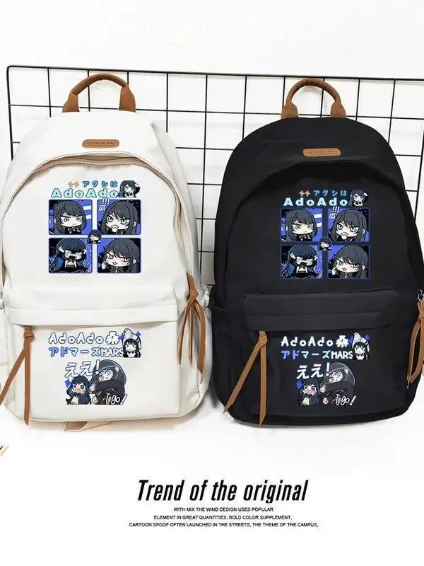 

Аниме Ado Singer Concert мультфильм рюкзак большой емкости повседневная сумка через плечо Ado Hibana Emoji школьная сумка для фанатов студенческие подарки