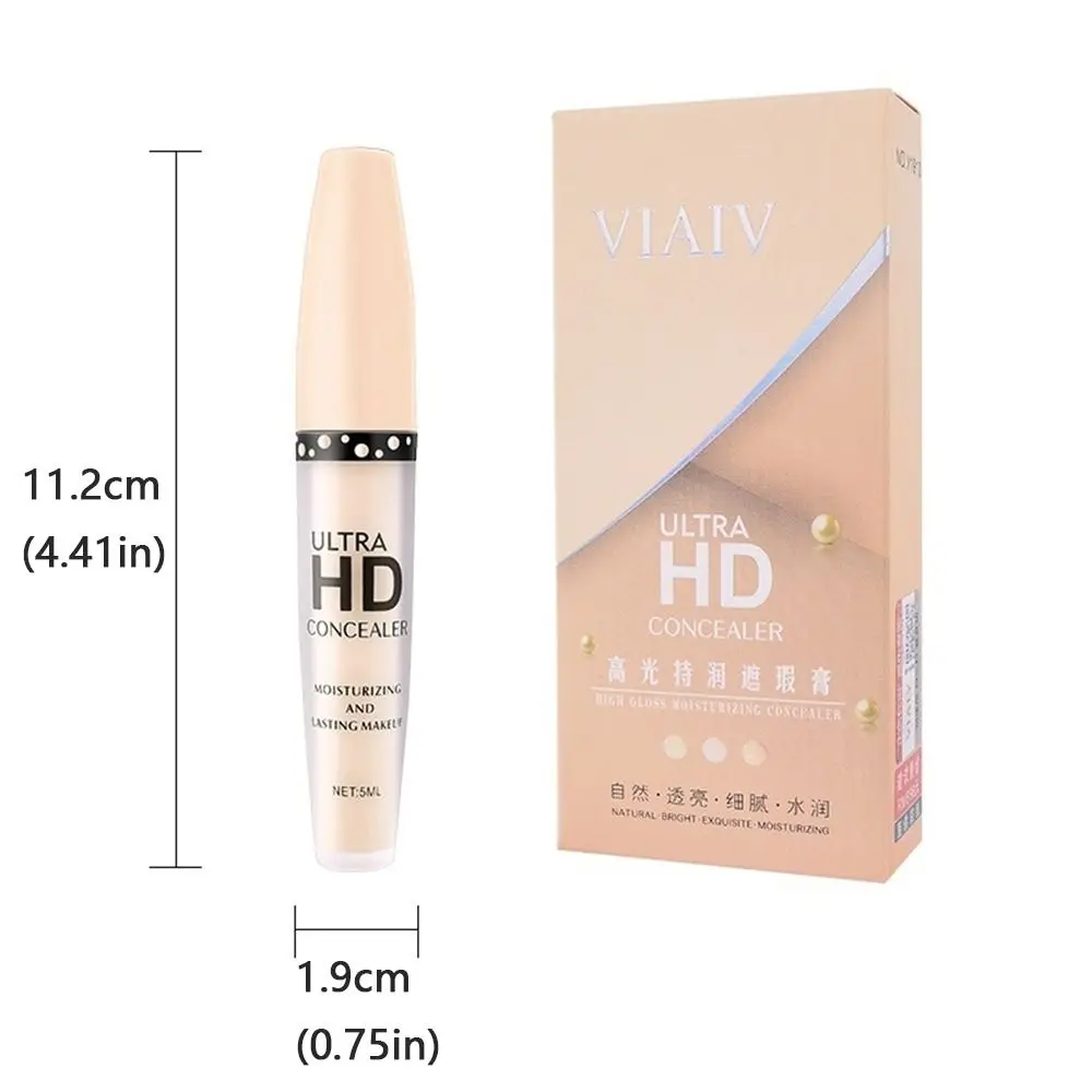 Portable Moisturizing Shadow Cream Brighten Waterproof Liquid Concealer Long Lasting Smooth Face Contour Highlighters Women