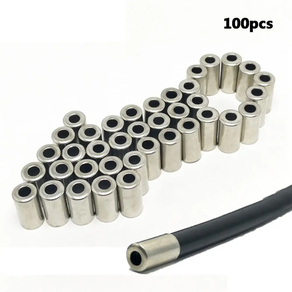 100pcs 5mm Premium Bicycle Brake Line Caps Mountain Bike Shifter Cord End Covers Cycling Accessories