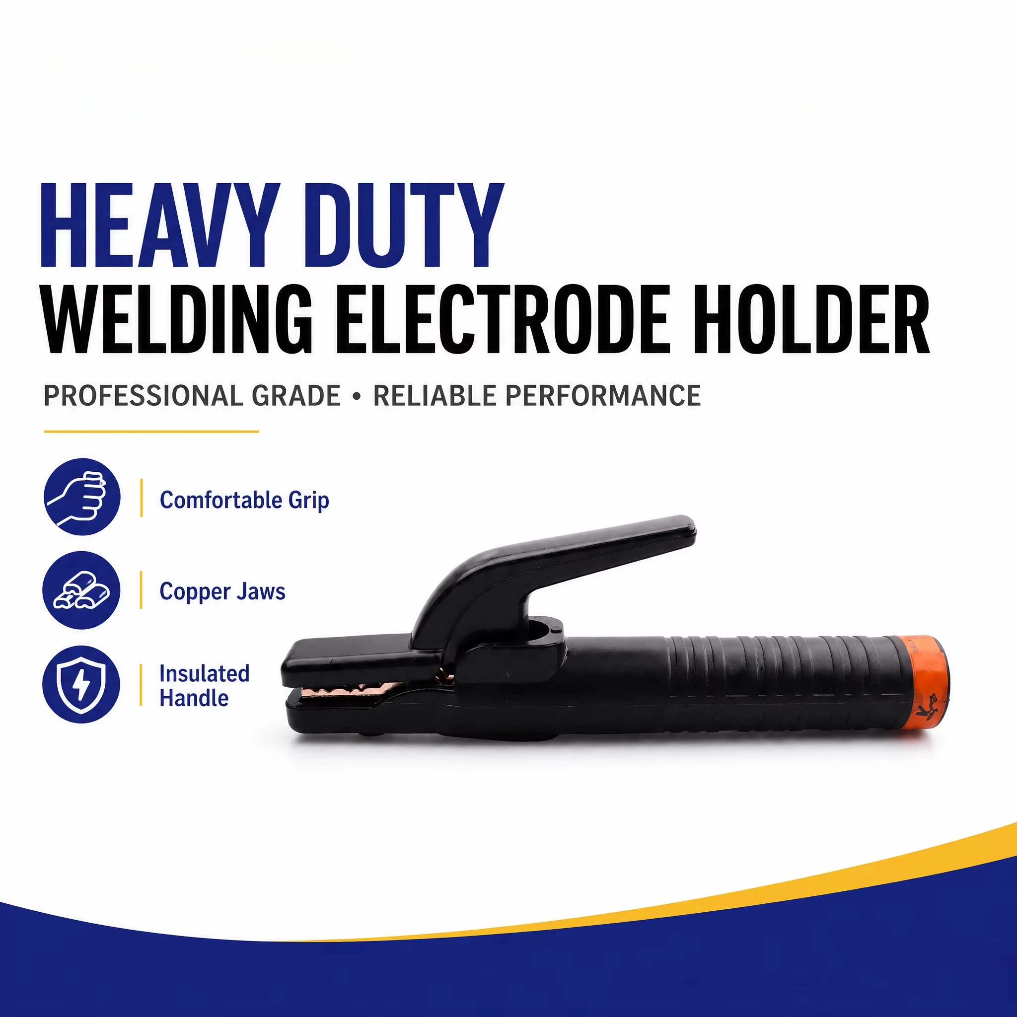 200A To 1500A Thickened Welding Electrode Clamp Heavy Duty Welder Holder for Professional & Household Repair Work