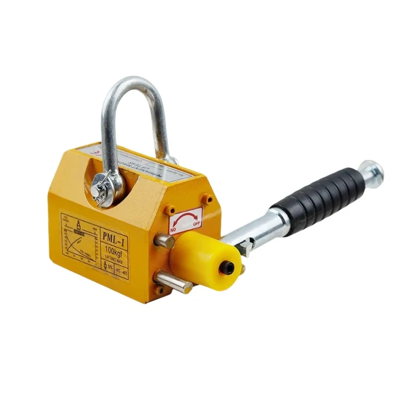 100Kg Strong Magnetic Crane Labor-Saving Design Permanent Magnet Sucker Neodymium Magnet Lifter Sucker