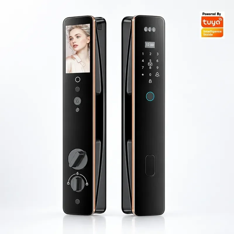 3D Smart Lock Facial Recognition Cat Eye Automatic Electronic Fingerprint Home Anti-theft Door Lock