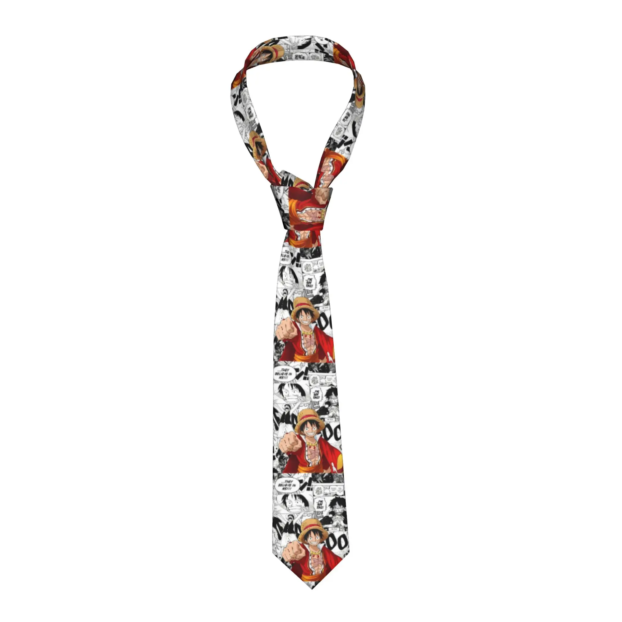 

luffys o-one-pieces Neckties Unisex 8 cm Tags Neck Tie Mens Casual Narrow Gravatas Wedding Accessories
