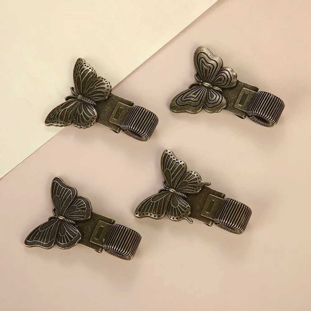Creative Insect Series Pen Clip with Spring Metal Securely Holds Butterfly Rhinoceros Beetle Pen Clip Durable Telescopic Spring