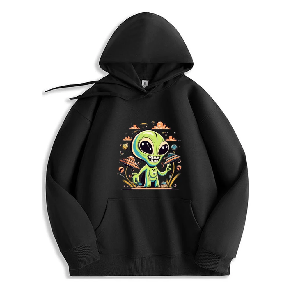 

Alien Graphic Hoodie Luxury Design High Quality Polyester Fiber Long Sleeve Fashionable Mens Sweatshirt​​