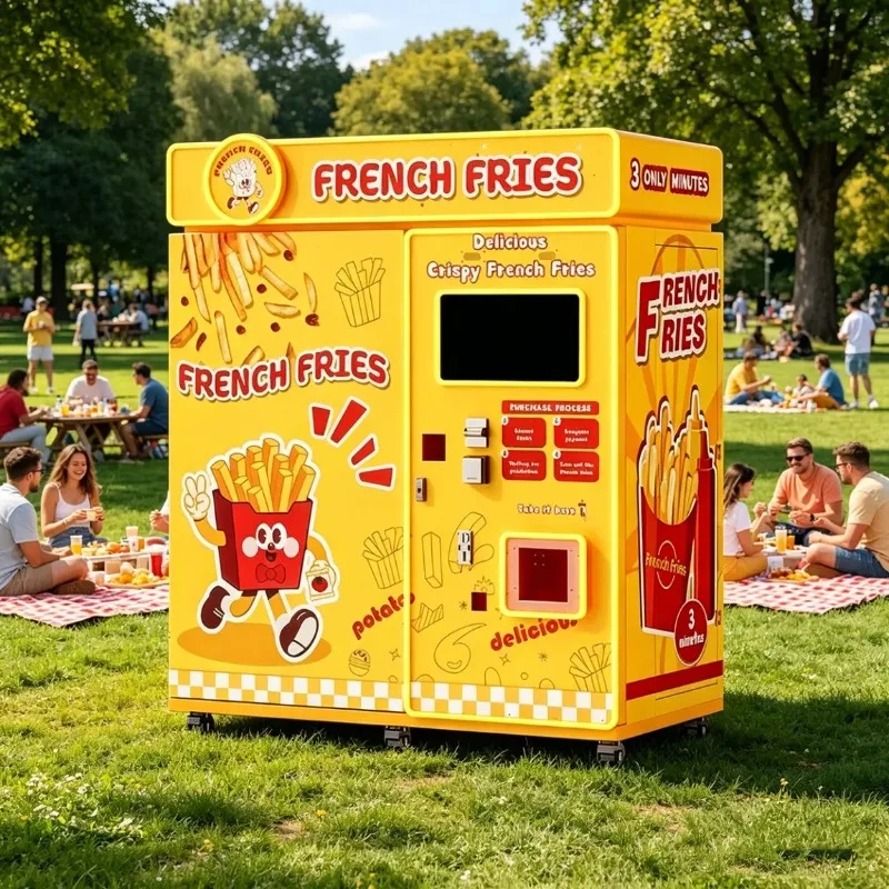 Customized Easy Operation Integrated Heavy Duty Durable Fast Delivery French Fries Vending Machine