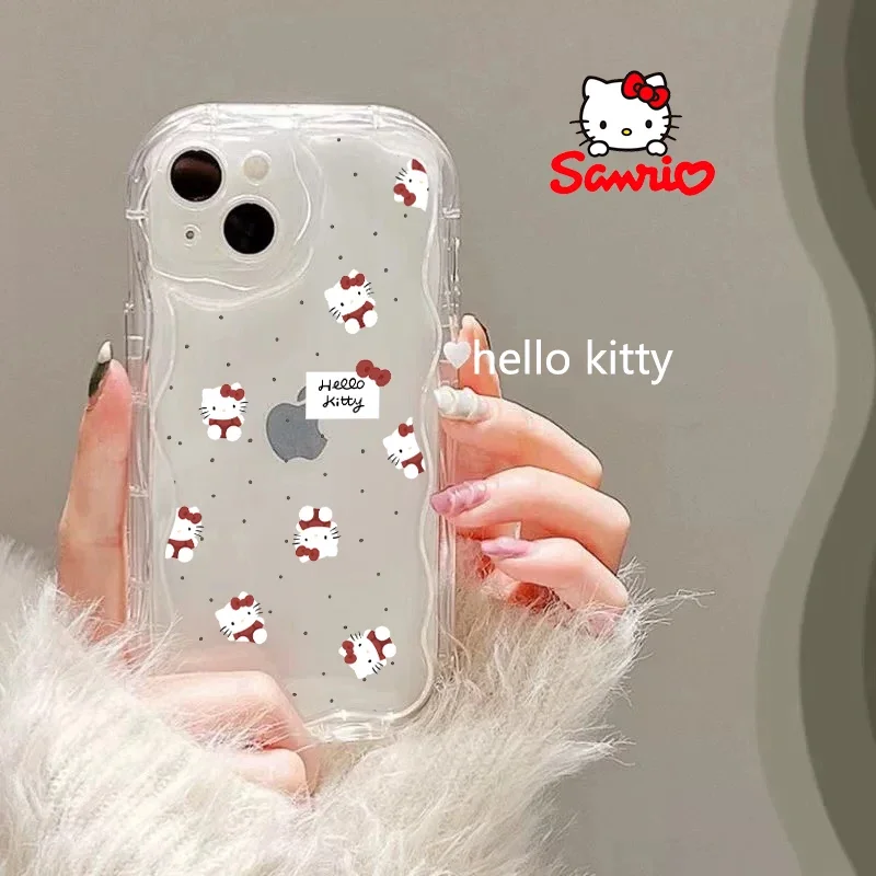 Cinnamoroll Phone Case All Inclusive Anti Fall Measures Girl Mobile Phone Shell Kitty Cat Anime for Iphone Gift for Girl