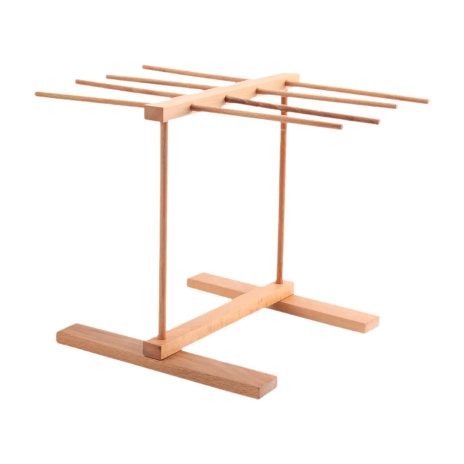 Wooden Pasta Drying Stand Stable Suspension Design Save Space Removable Spaghetti Holder Stand for Fresh Pasta Quick Drying Home