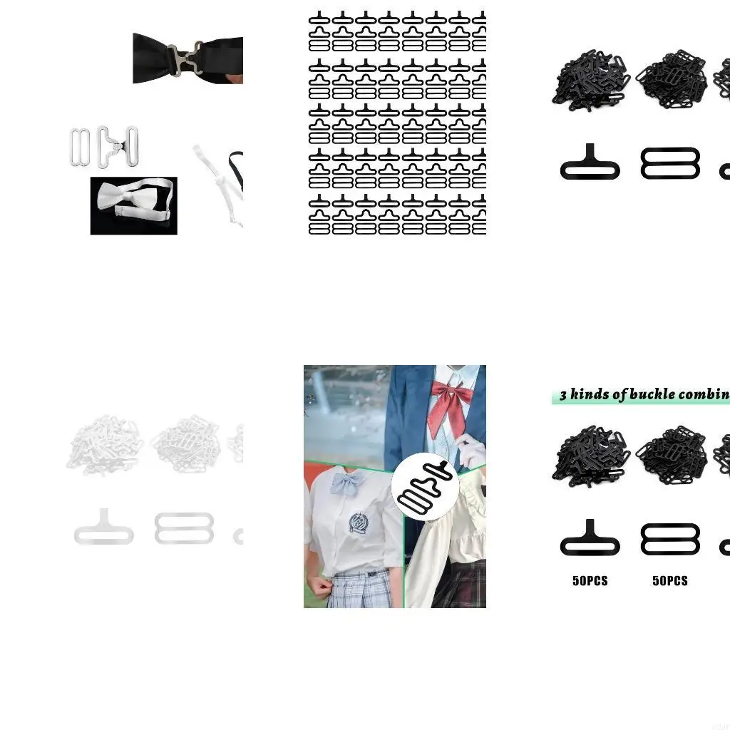 

50 шт. оборудование для галстука-бабочки, крючок для галстука, зажимы для галстука-бабочки, застежки, сменные регулируемые для