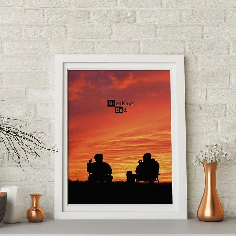 Rertro Breaking Bad Movie Film Midcentury Art Poster Canvas Painting Wall Prints Picture for Living Room Home Decor