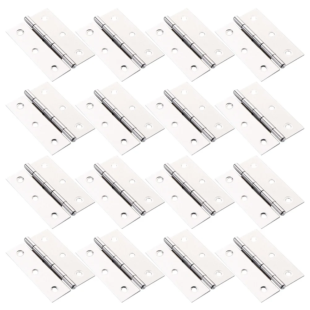 

16pcs 3 Inch Stainless Steel Door Hinge Heavy Duty Butt Hinge For Cabinet Drawer Window Flap Mounting Home Office Toolbox