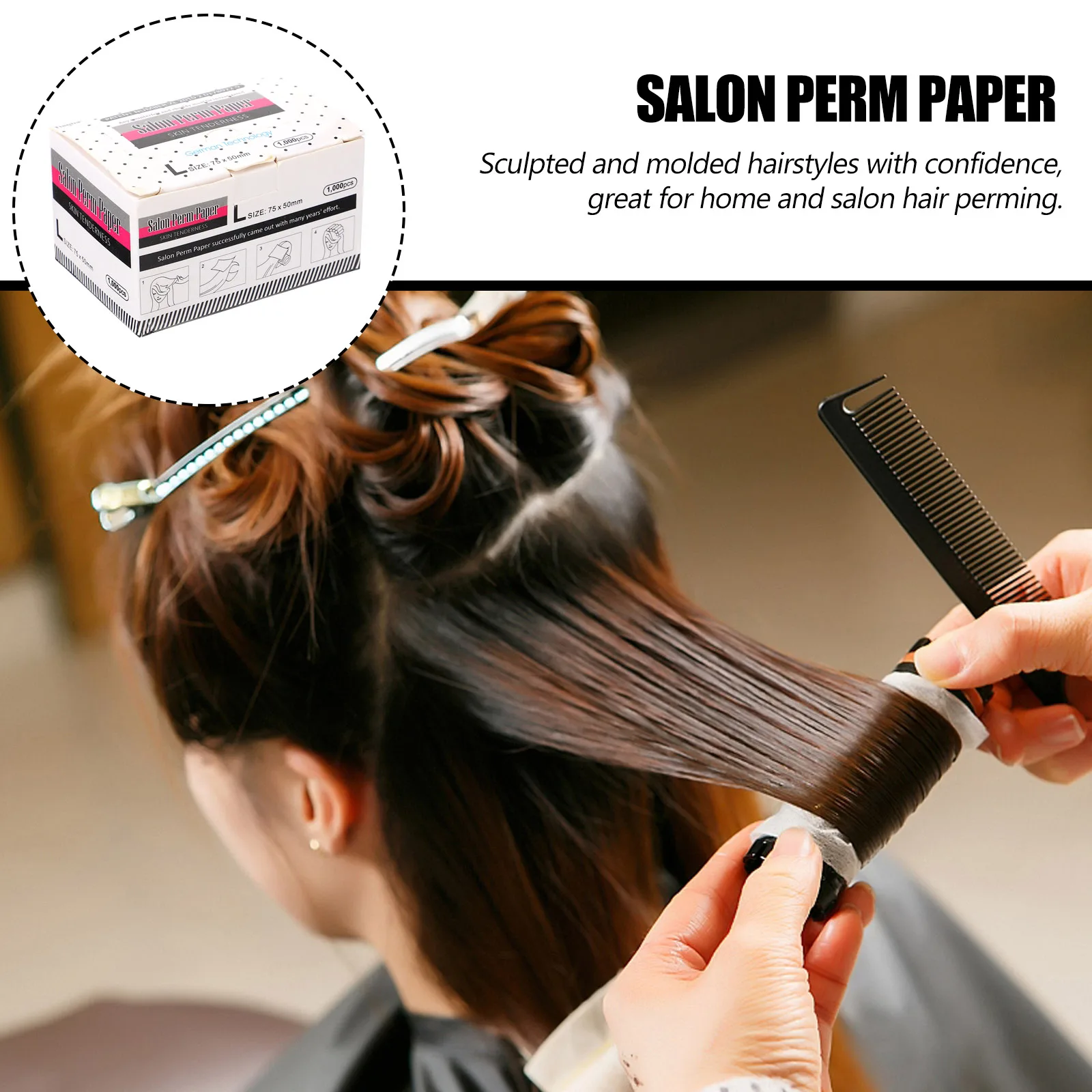 

Perm Paper Salon Hairdressing Supplies Strong Breathable Wraps Home Professional Styling Tools Scalp Protection Durable