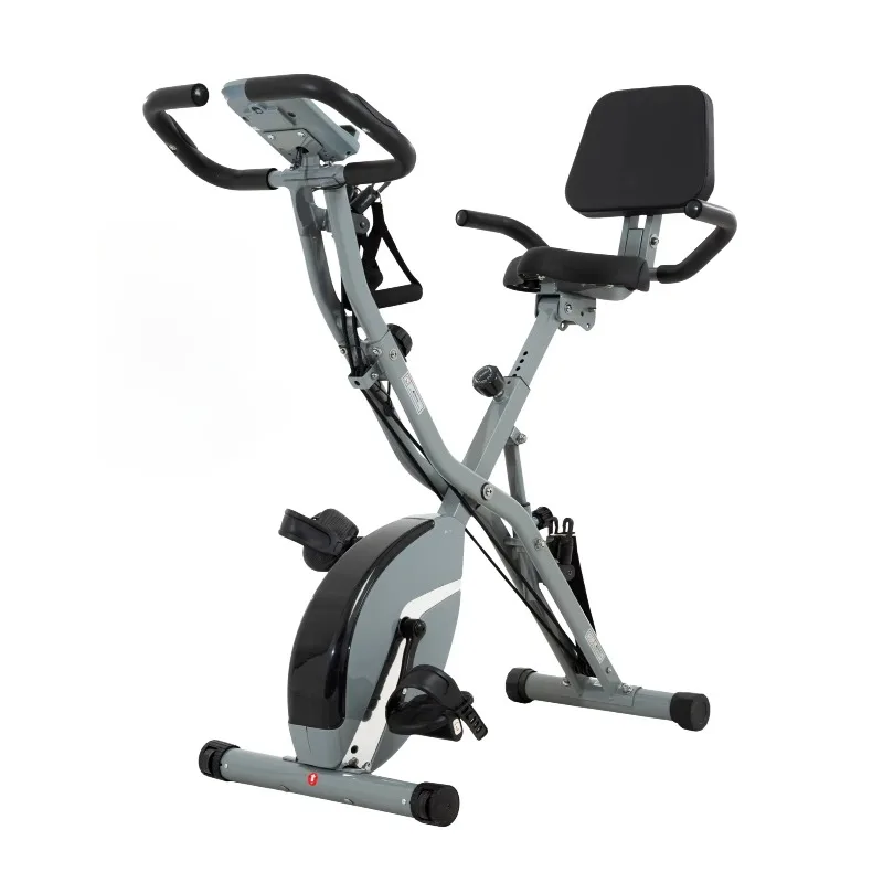 Home Cardio Workout Bike Adjustable Magnetic Resistance Foldable Recumbent Exercise Bike