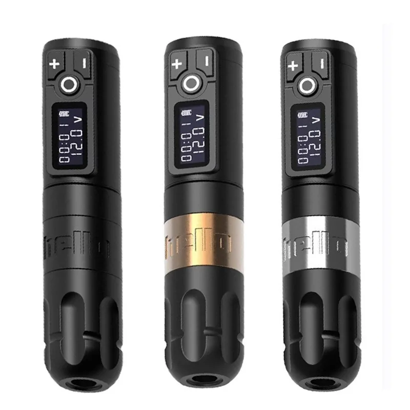 Wireless Tattoo Pen Lithium Battery Motor Rechargeable Portable Rotary Machine Professional Kit Liner Shader PMU All-in-One Set