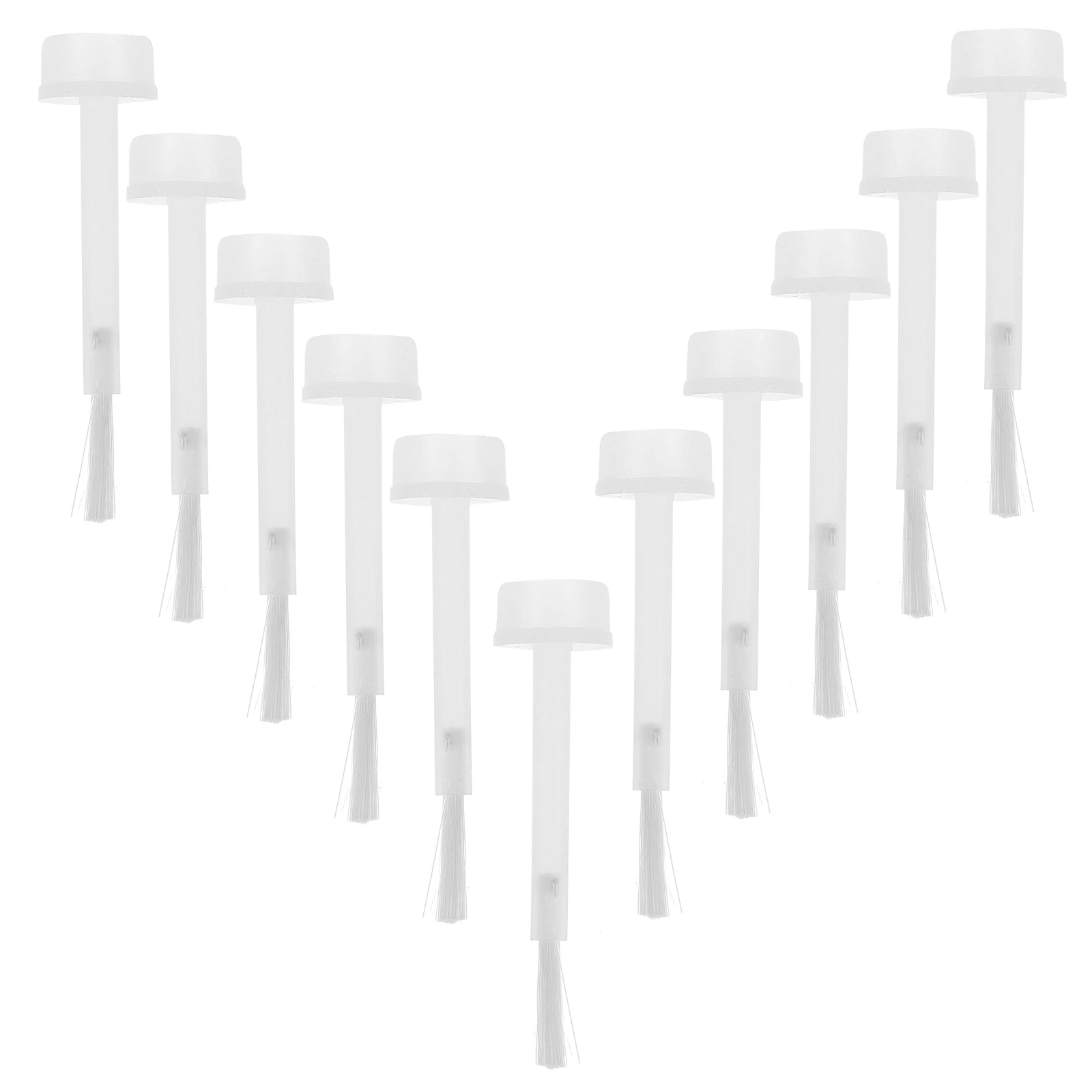 

100pcs Nail Brushes Replacement Soft Bristles Easy Install Polish Lid Delicate Nails Manicure Tools Gel Liquid