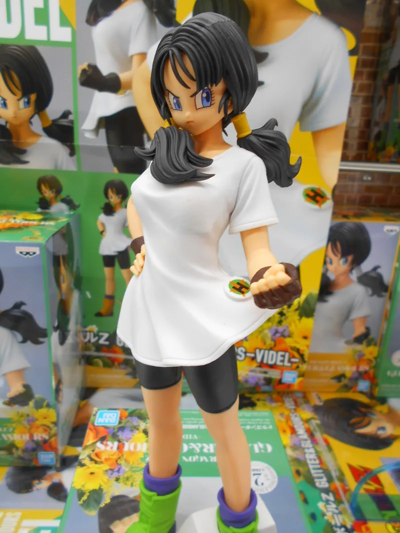 25cm Original Dragon Ball Z  Videl Figure Banpresto Glitter Glamours Pvc Model Ornament Style Kawaii Figurine Collection Toys image 2