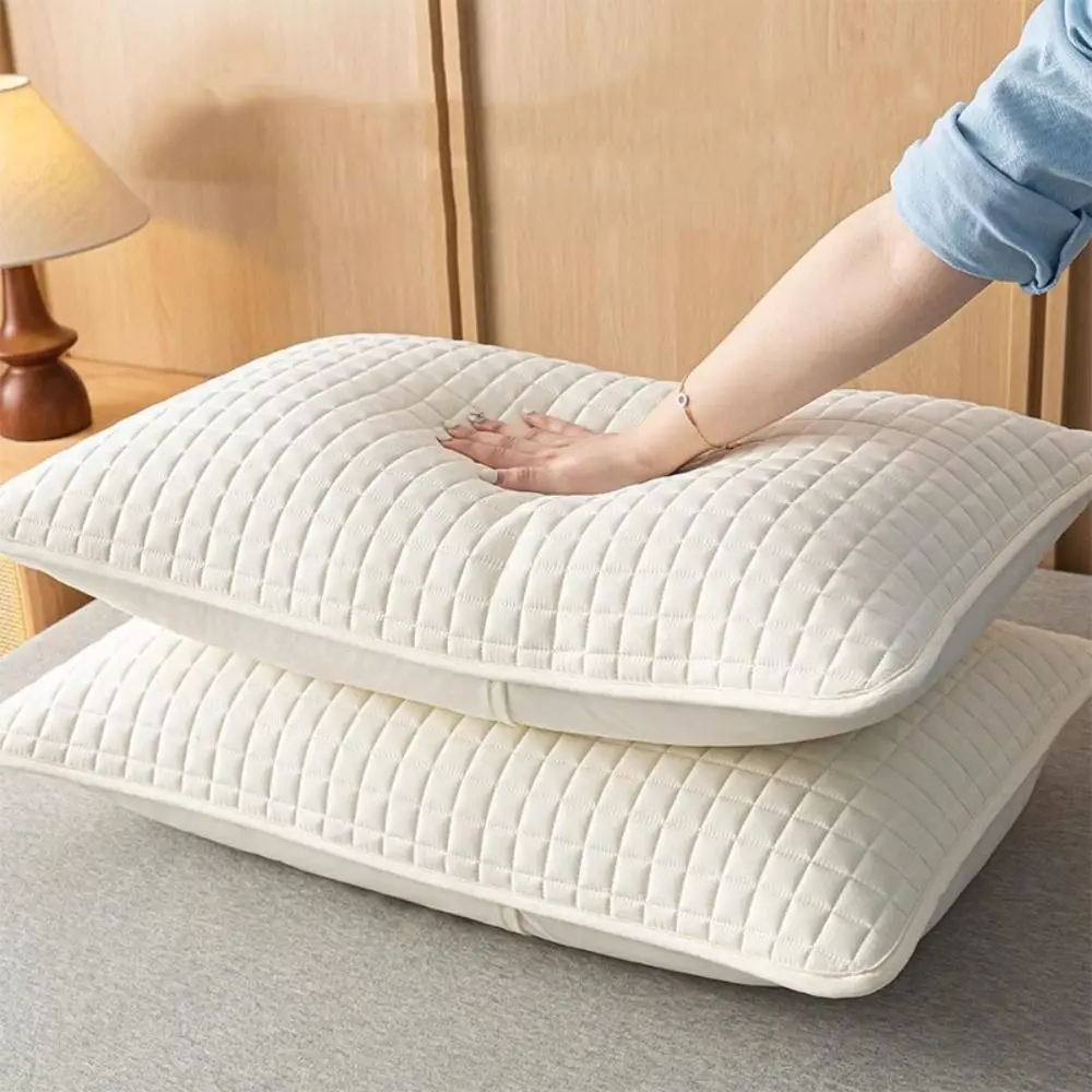 Comfortable Cotton Pillow Cover Head oil Anti Mite Pillow Case Protector Waterproof Isolation layer Pillowcase household