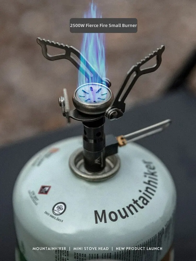 MOUNTAINHIKER Camping touristique brûleur grande puissance Mini cuisinière à gaz ustensiles de cuisine pliant Portable pique-nique en plein air Barbecue four de survie