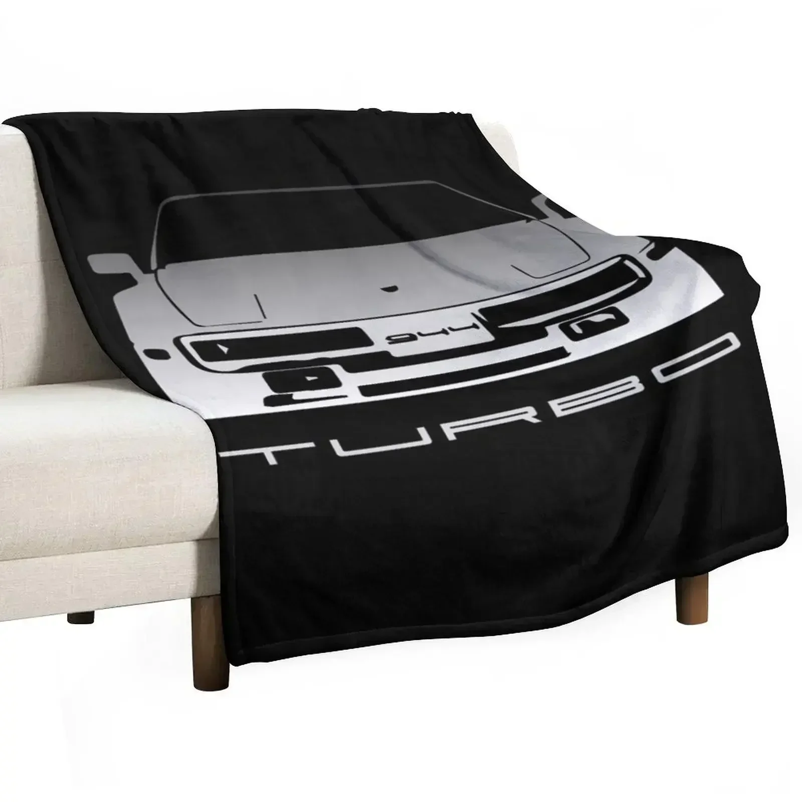 

Vintage 944 Turbo Stencil Throw Blanket Decorative Sofas Decoratives Soft Plush Plaid Flannels Blankets