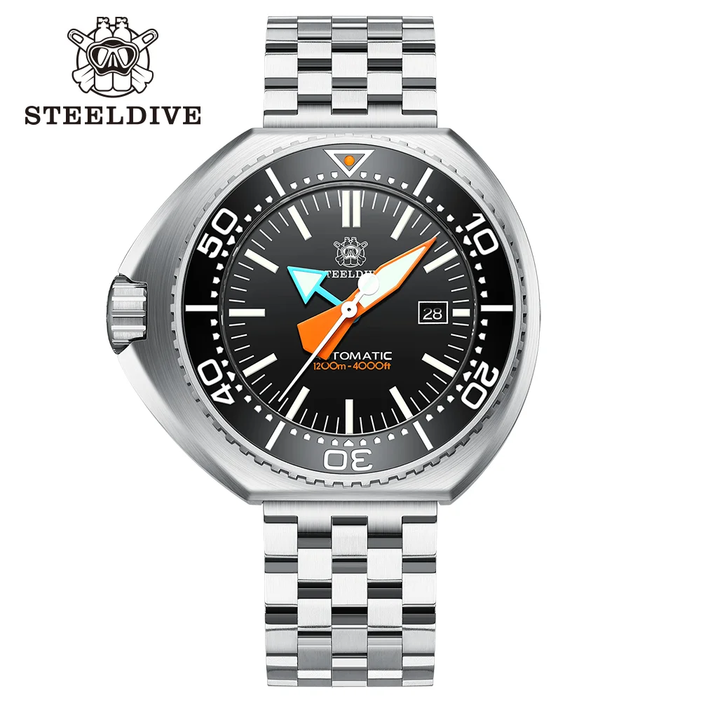 STEELDIVE Official SD1985 Fully Automatic Mechanical Wristwatch NH35 Movement Swiss Luminous 200M Waterproof Luxury Diving Watch