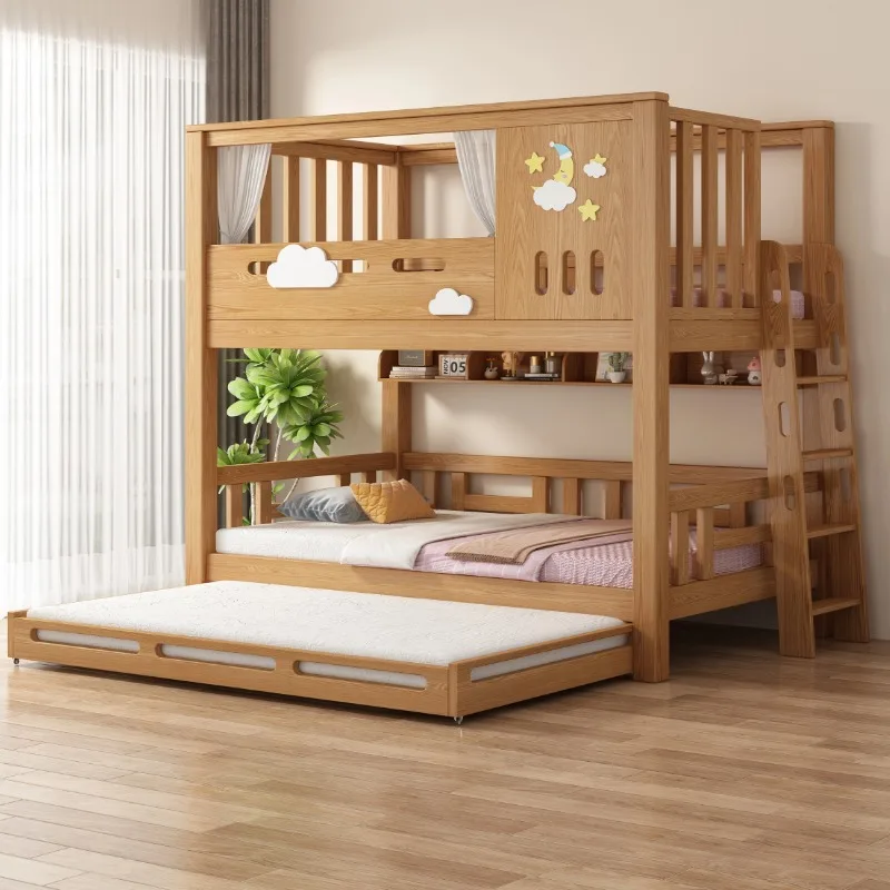 Letto a castello Deposito per bambini Letto alto e basso