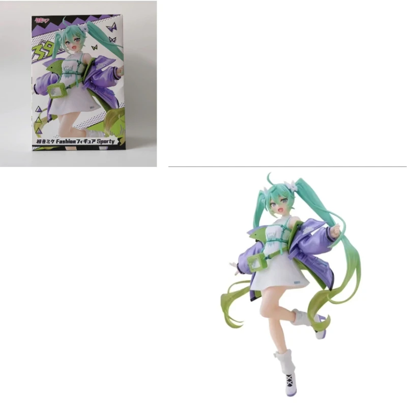 

In stock Anime 2D Hatsune Miku Sports fashion Action Doll Model Collection Gift Doll Character Decoration Statue Studio Ornament