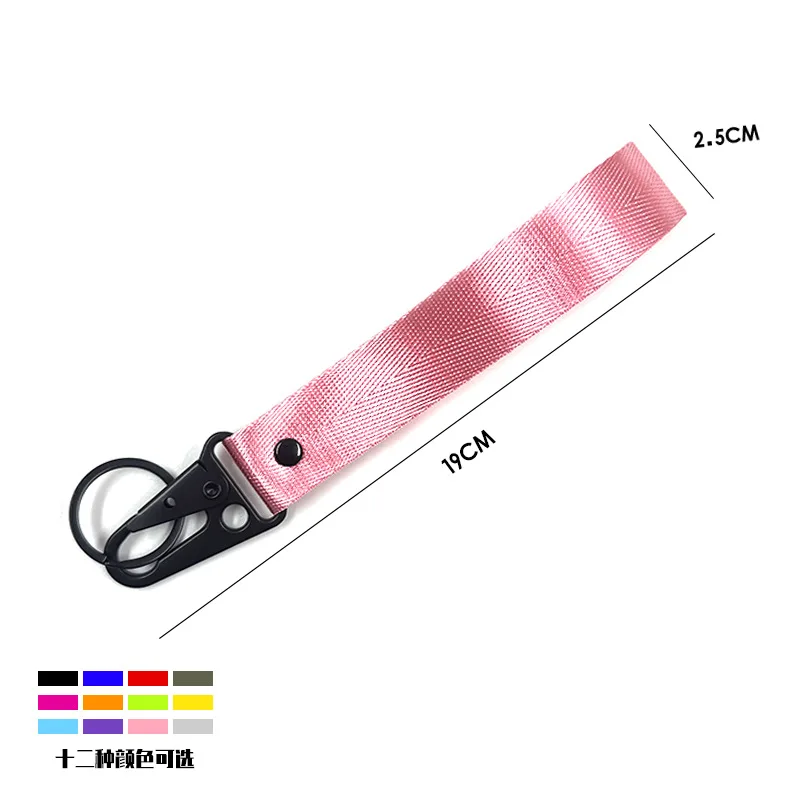 keychain engraved Webbing Keychain Motorcycle Car Ribbon Keyring Pendant Personalize Eagle Beak fabric motor Key Chain Ring