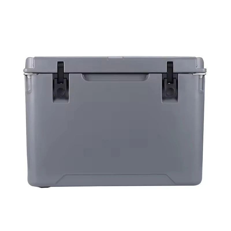 45QT Whole Portable Plastic Rotomolded Outdoor Camping Ice Chest Cooler Box With Custom Logo Insulated Box