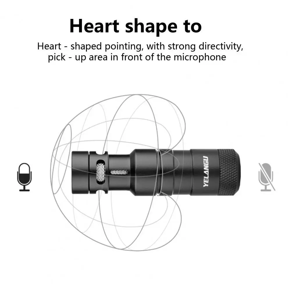 Высококачественный записывающий микрофон без блока питания высокая чувствительность прочная камера смартфон видеомикрофон
