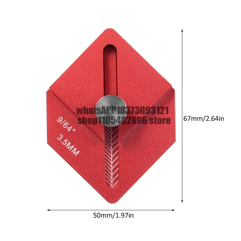 Woodworking Measuring Ruler Trim Carpentry Tools Finishing Work Multi-Tool for Measuring and Marking Short Offsets,CNC-Machined
