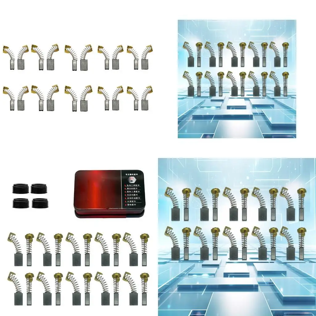 

A2BE 20 шт. угольные щетки с электрическим молотком и 4 насадками для защиты от пыли, улучшающие чистоту и использование