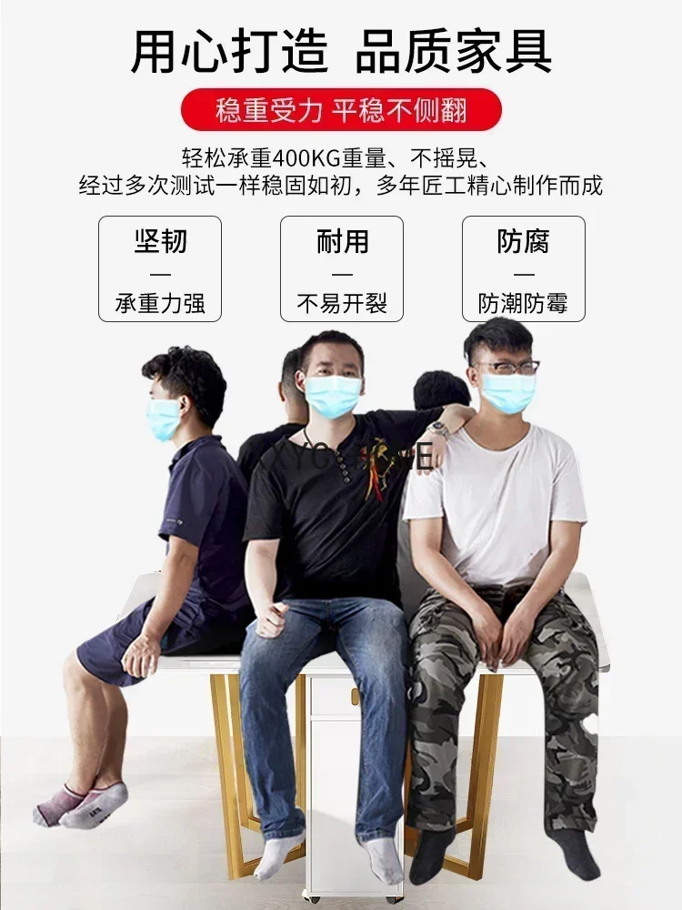 Dining table, dining side cabinet, integrated multi-functional retractable rock slab, simple storage wine cabinet