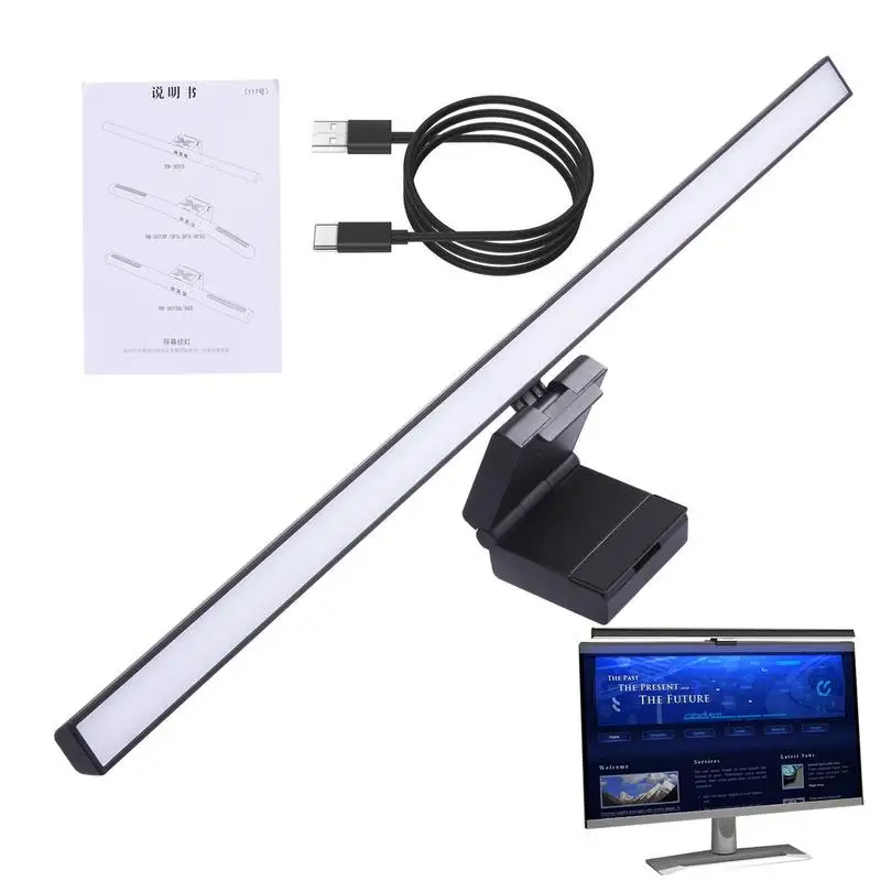 Computer Monitor Lamp Screen Light Bar For Eye Caring Computer Monitor Light Bar Touch Control Space Saving Monitor Lamps