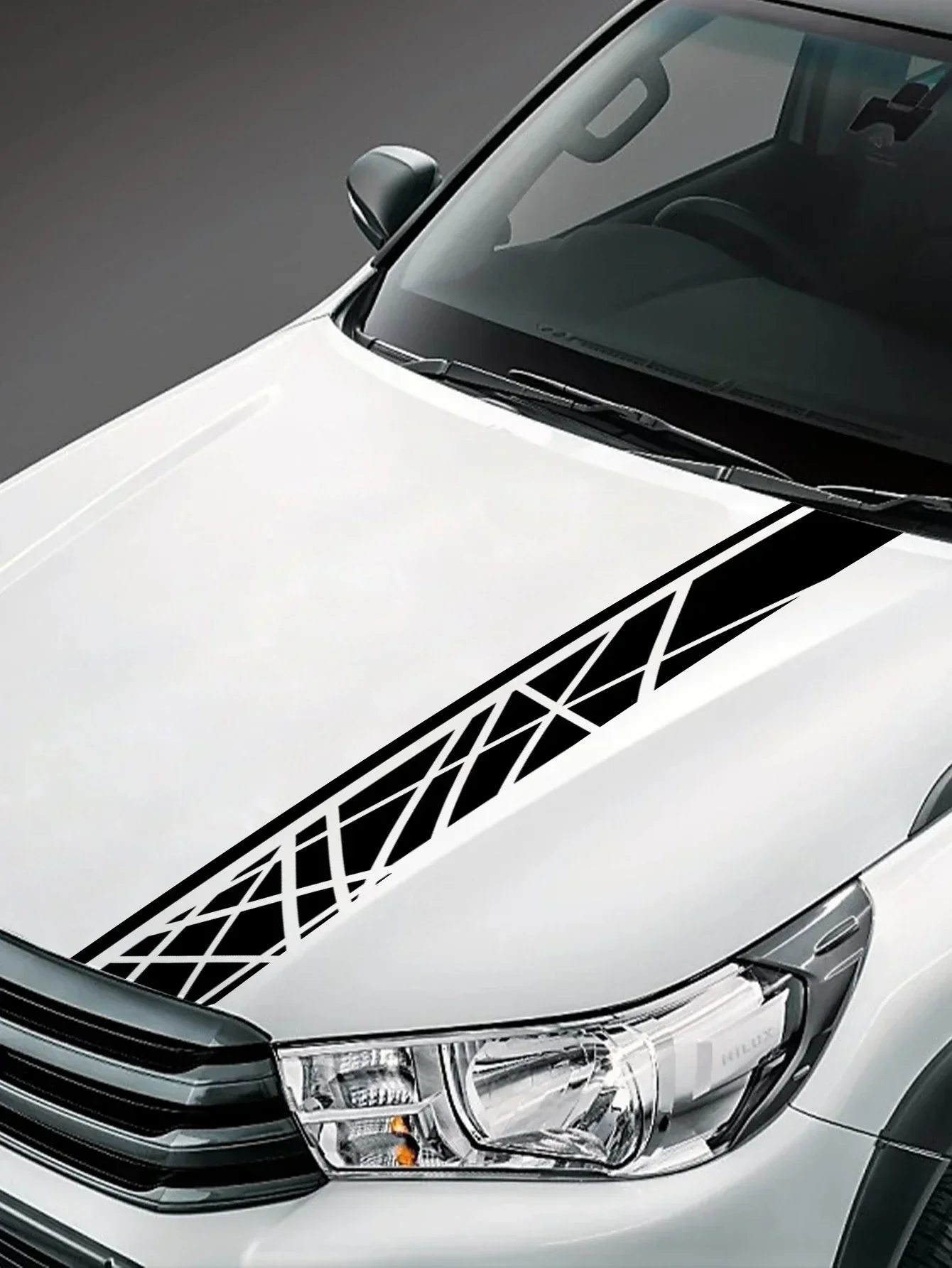 

Front Hood Sticker For Toyota Hilux Revo SR5 2015 - 2017 Pickup Car Sticker Kit Waterproof PVC Stickers Car Exterior Accessories