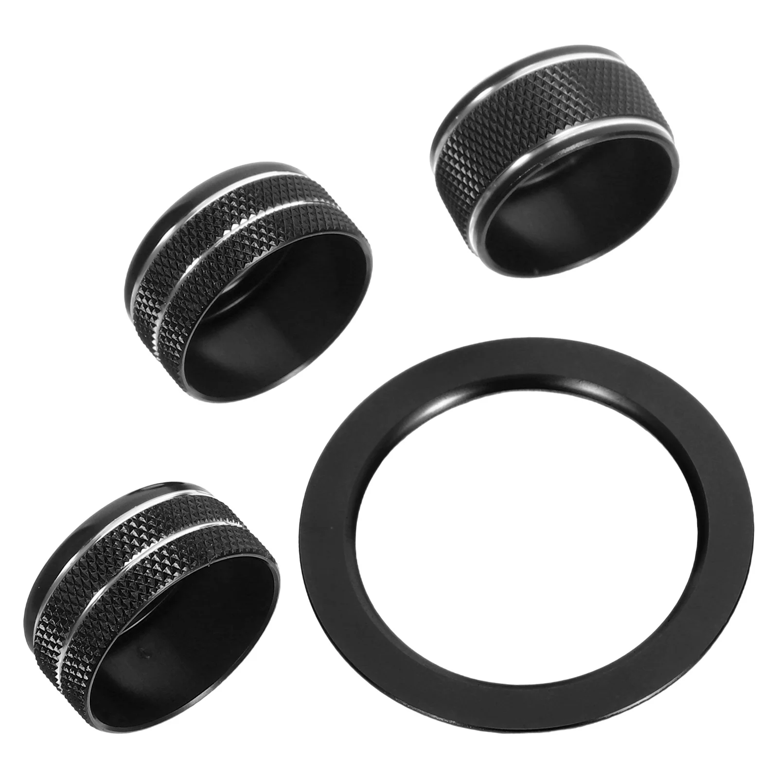 

1Set Stylish Aluminum Alloy Car Interior Ignition Button Cover Easy Install DIY Trim Ring for 24-25 Crosstrek Car Dash Covers