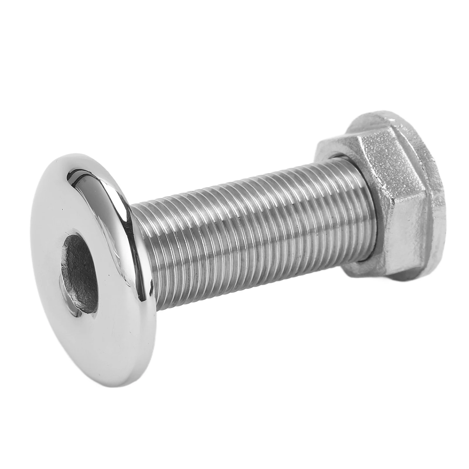 Boat Water Drain 316 Stainless Steel Corrosion Resistant  3/8inch  Thru Hull Connector Rustproof for Marine