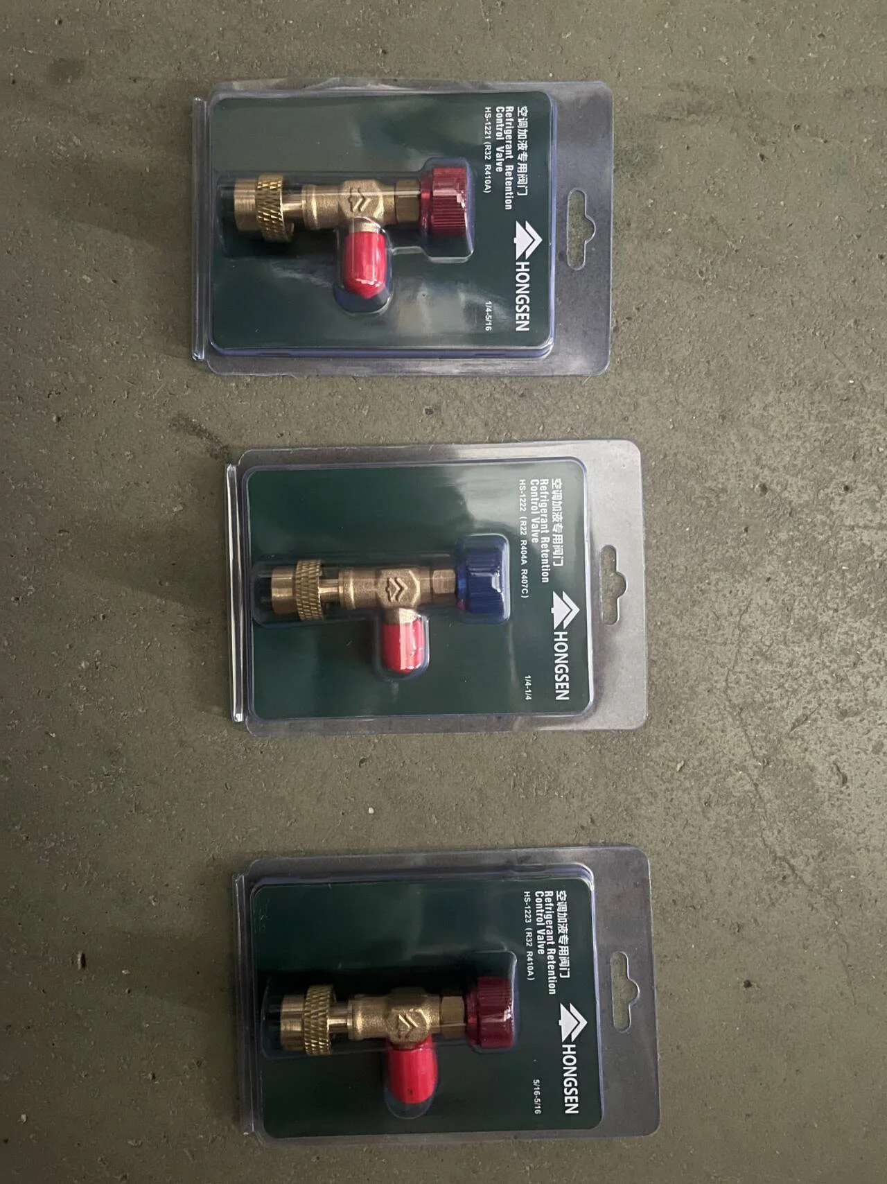 

HS R22 R410 Safety Valve Adapter Fitting 1/4" 5/16" Charging Hose Valve