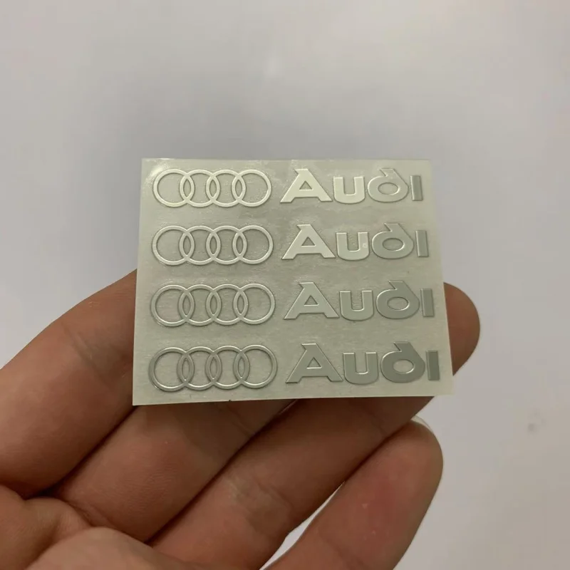 Car Metal Sticker For Audi High-end Decoration Center Console Wiper Rear View Mirror Window Exterior Interior Sticker Accessorie