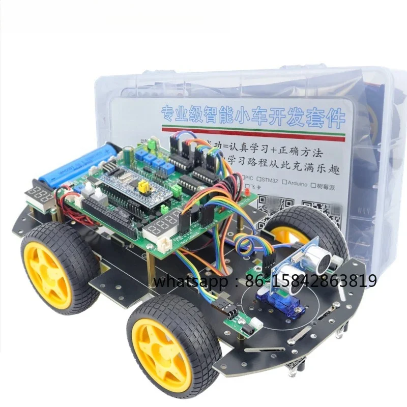 STM32 Smart Car STM32F103C8T6 Tracking Obstacle Avoidance Bluetooth Four-wheel Drive Smart Car Robot
