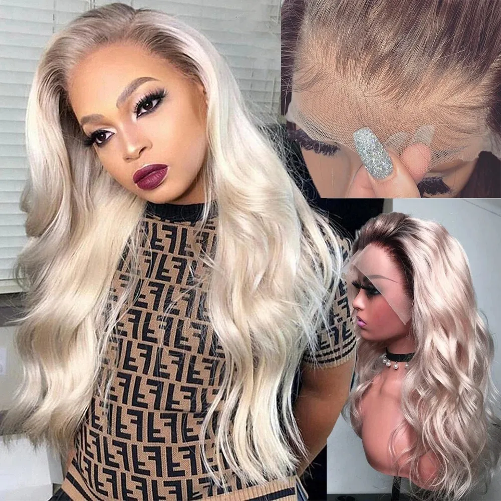 Opulent Ash Blonde Body Wave Lace Wig – Pre-Styled Natural Hairline Premium Wig