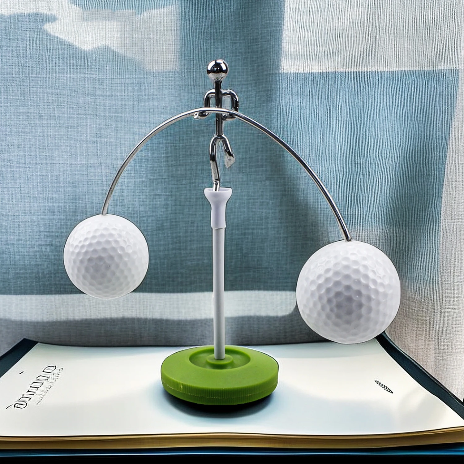 CRESTGOLF Golf Ball Balance Toy Weightlifter Golf Lover Gift Home Decor Desk Decoration Toy Xmas Gift