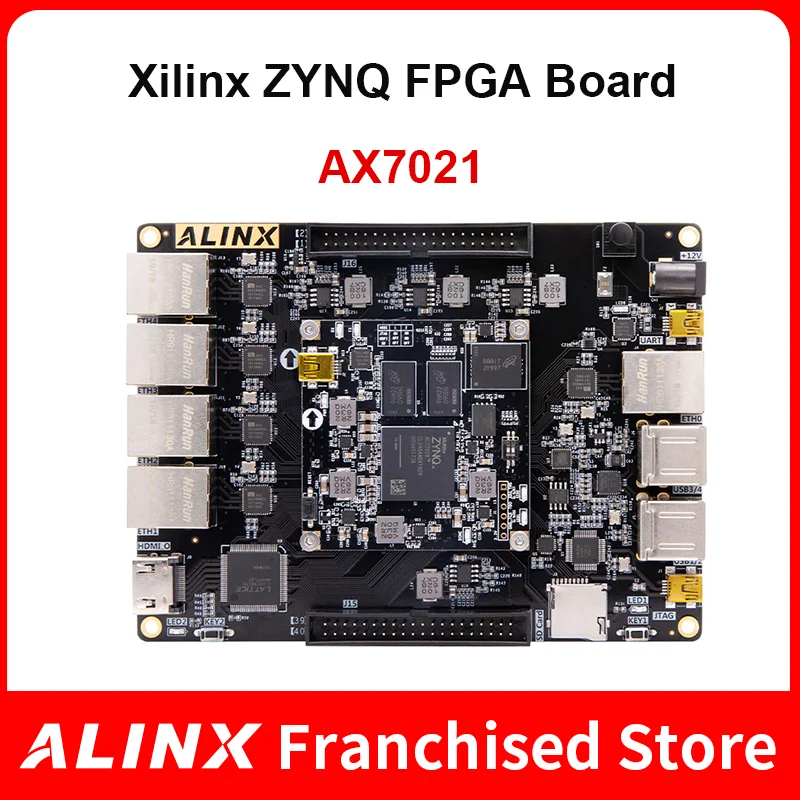 

ALINX AX7021: XILINX Zynq-7000 SoC XC7Z020 ARM 7020 SoMs Плата FPGA Несколько Gigabit Ethernet